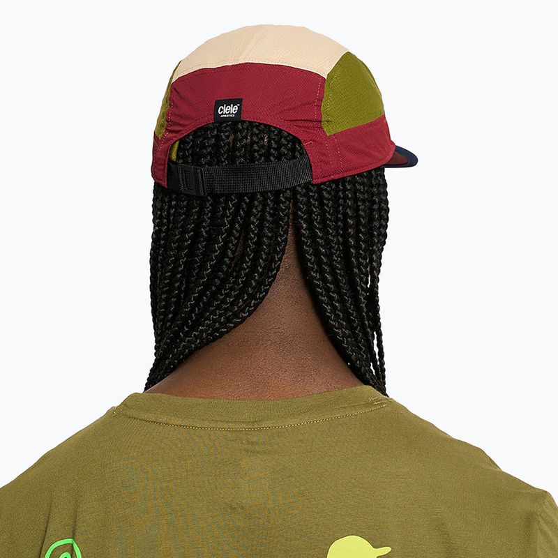 Czapka z daszkiem Ciele Athletics GOCap Field IconicBar crimson red/terrain 5