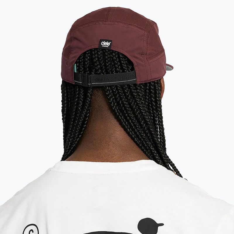 Czapka z daszkiem Ciele Athletics GOCap Comp Bars dark wine red 6