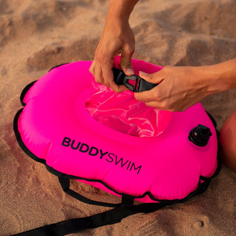 Bojka asekuracyjna BuddySwim Hydrastation 10 l pink 4