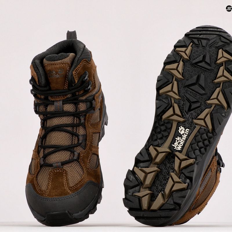 Buty trekkingowe męskie Jack Wolfskin Vojo 3 Texapore Mid brown/phantom 9