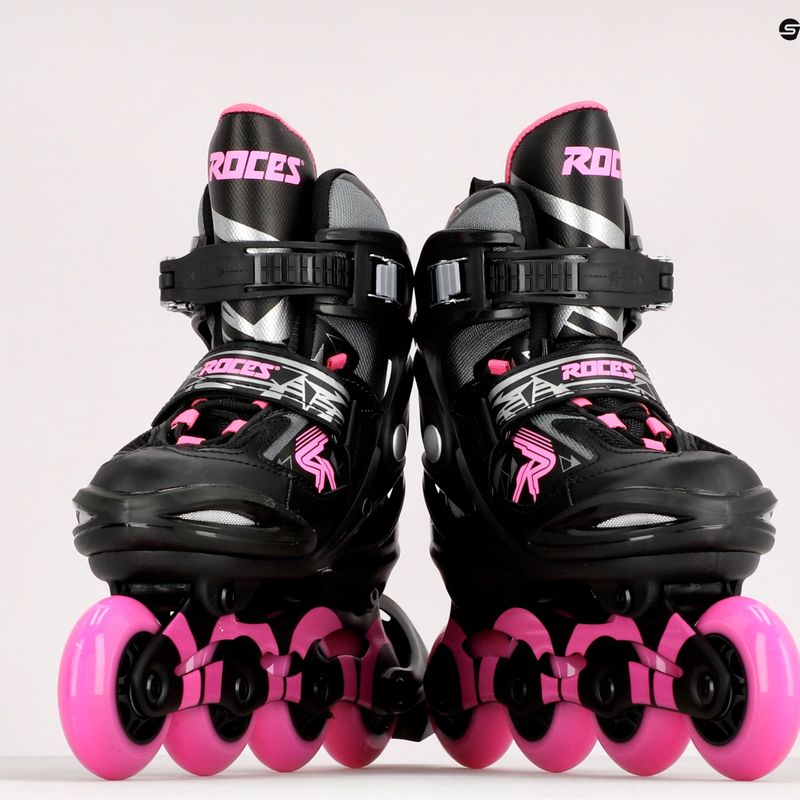 Rolki dziecięce Roces Moody Girl TIF black/pink 9