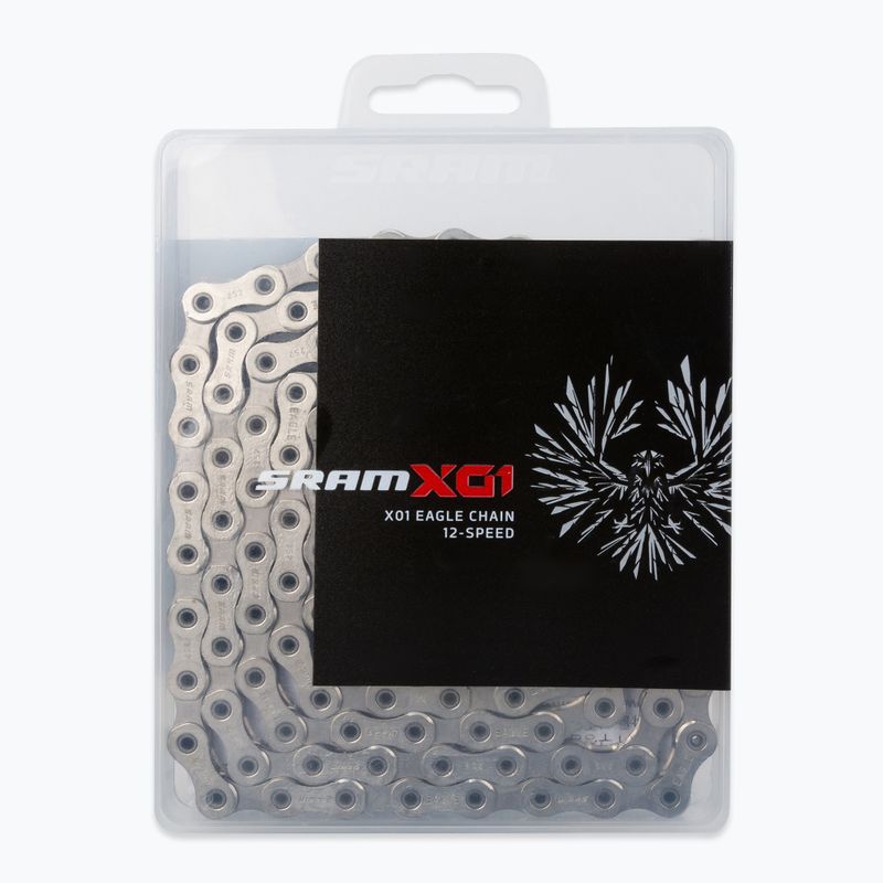 Łańcuch rowerowy SRAM CN PCX01 EAGLE 126LI W/ PWR.LCK 12SP 1 grey