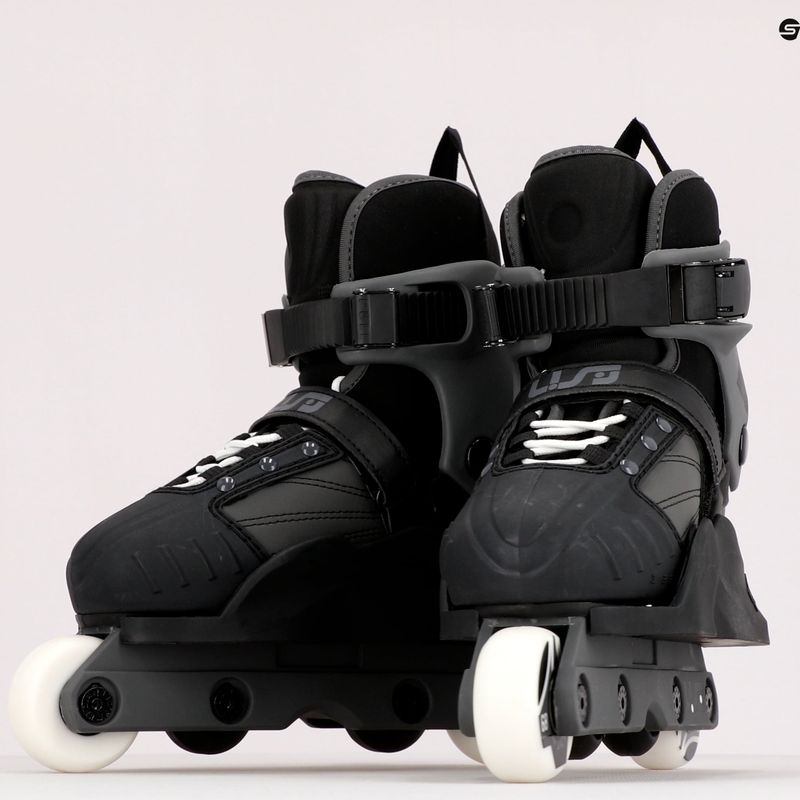 Rolki dziecięce USD Transformer black/grey 12