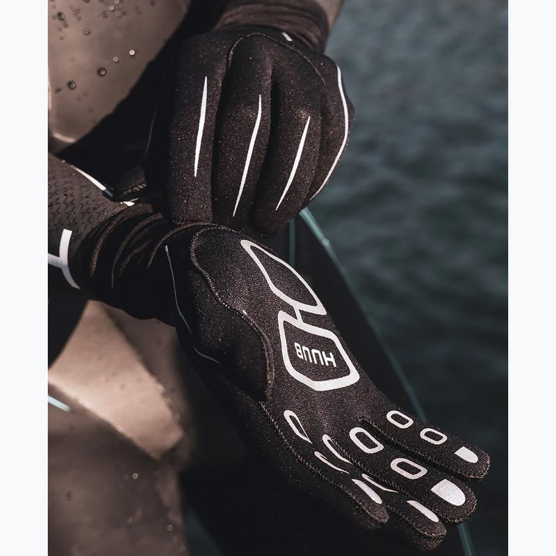 Rękawice neoprenowe HUUB Swim Gloves black/grey 6