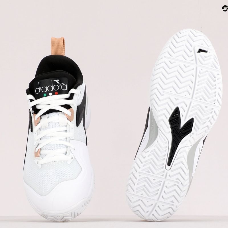 Buty do tenisa damskie Diadora Speed Blushield 5 AG biało-czarne DD-101.176941 9