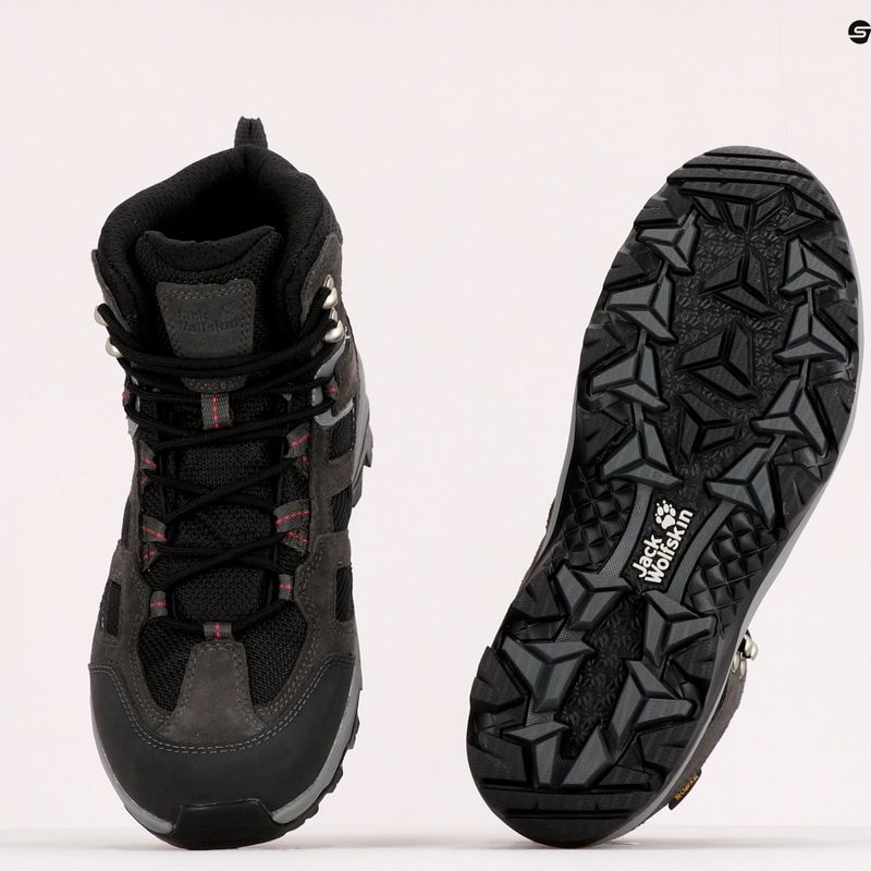 Buty trekkingowe damskie Jack Wolfskin Vojo 3 Texapore Mid dark steel/purple 9
