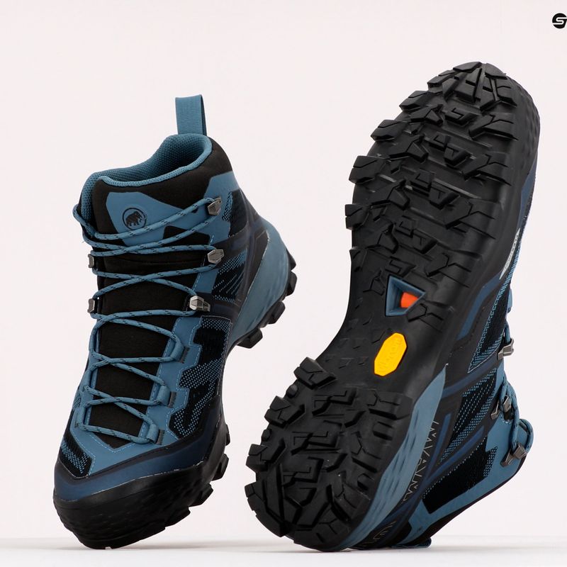 Buty trekkingowe męskie Mammut Ducan Mid GTX black/light poseidon 10