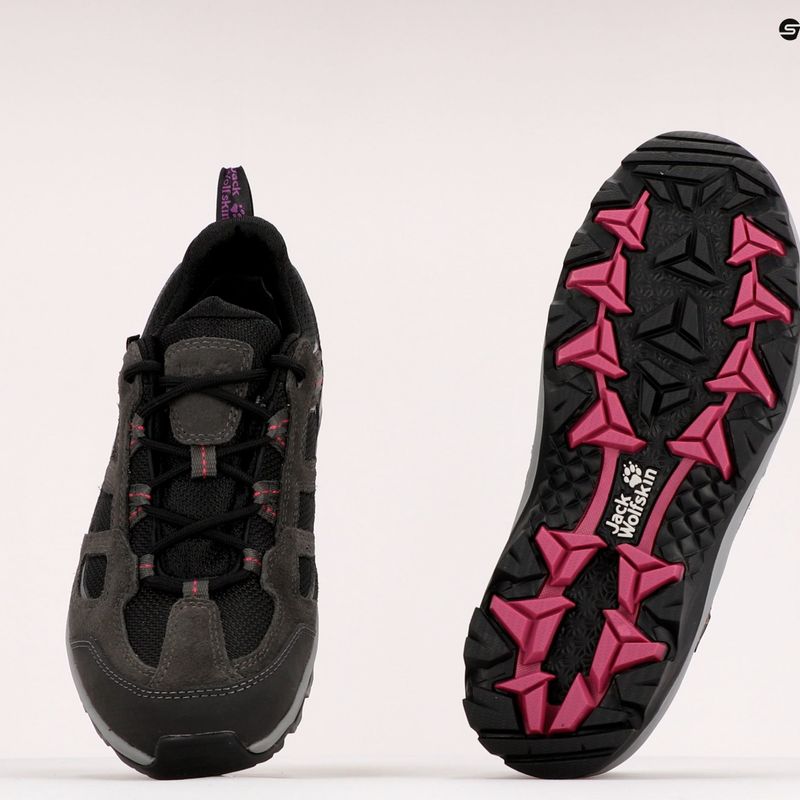 Buty trekkingowe damskie Jack Wolfskin Vojo 3 Texapore Low dark steel/purple 9