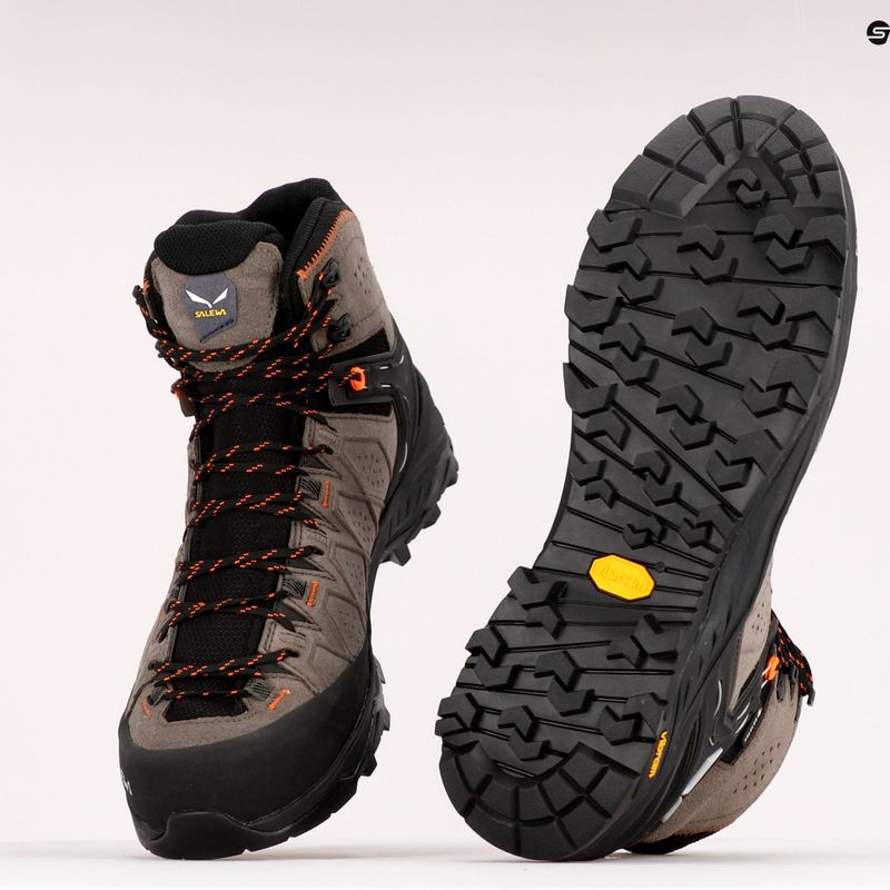 Buty trekkingowe męskie Salewa Alp Trainer 2 Mid GTX wallnut/fluo orange 15