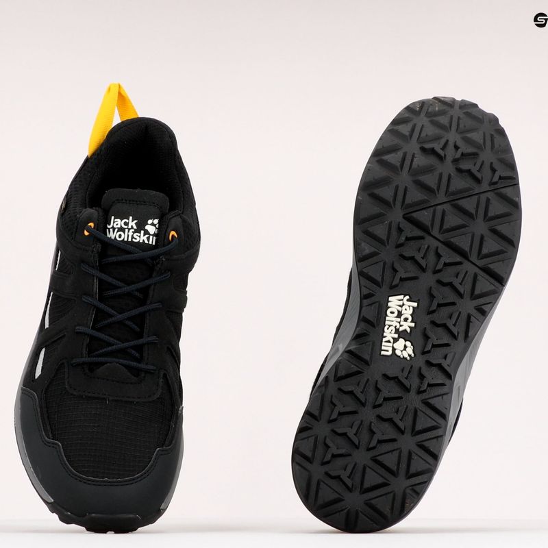 Buty trekkingowe męskie Jack Wolfskin Woodland 2 Texapore Low black/burly yellow xt 9