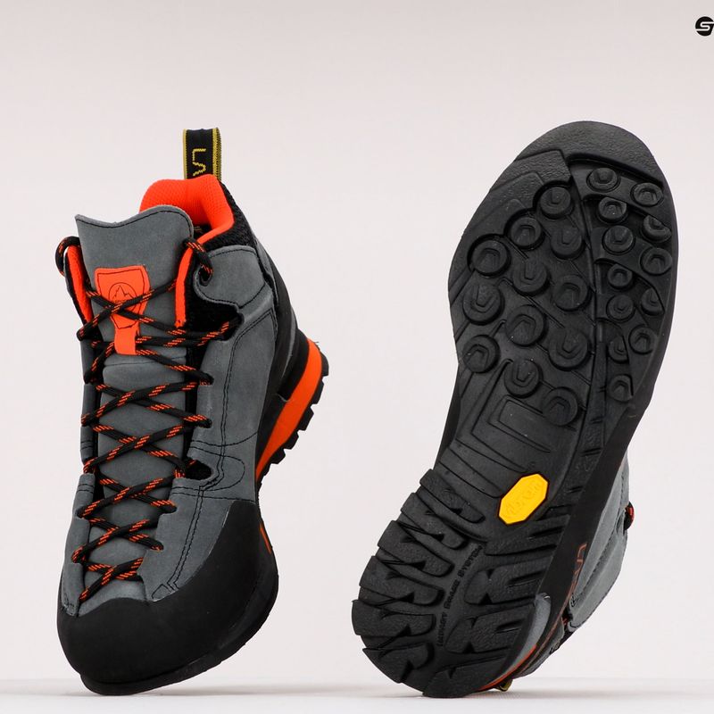 Buty podejściowe męskie La Sportiva Boulder X Mid carbon flame 9