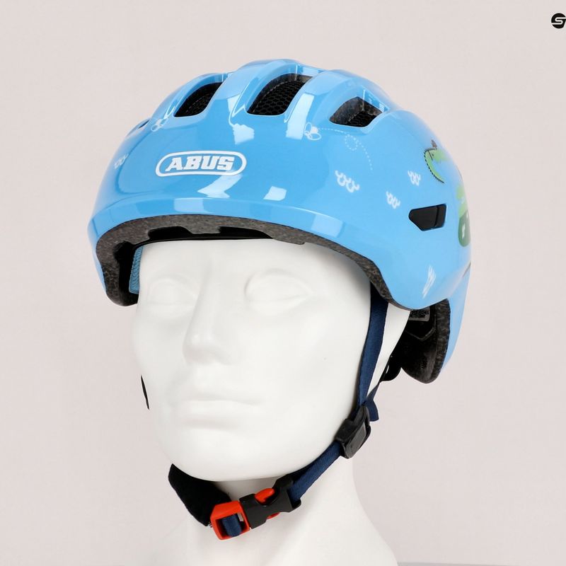 Kask rowerowy dziecięcy ABUS Smiley 3.0 blue croco 9