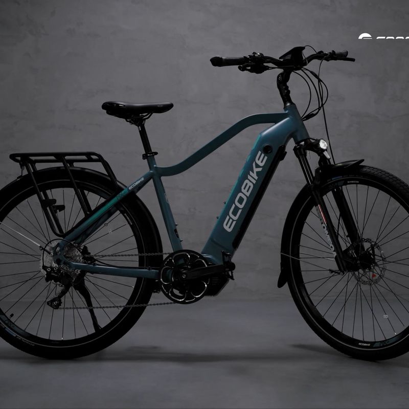 Rower elektryczny EcoBike MX500 48V 17.5Ah 840Wh X500 LG blue 21