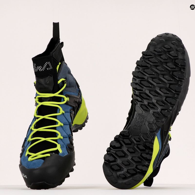 Buty podejściowe męskie Salewa Wildfire Edge Mid GTX poseidon/cactus 11
