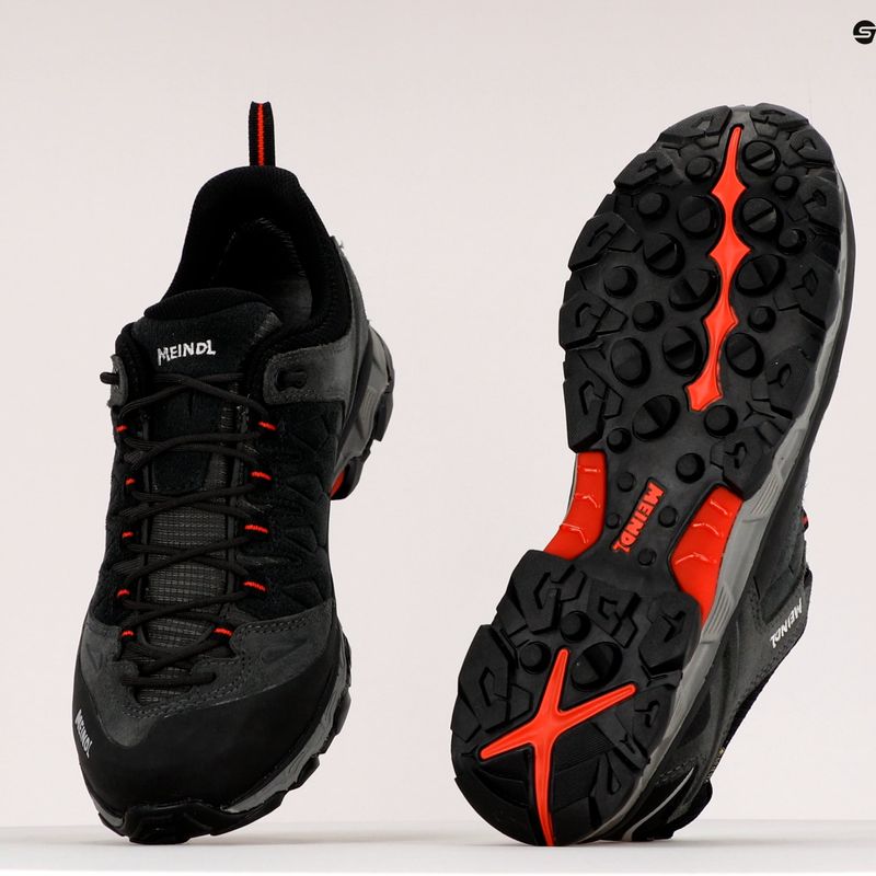 Buty turystyczne męskie Meindl Lite Trail GTX anthracite/red 9