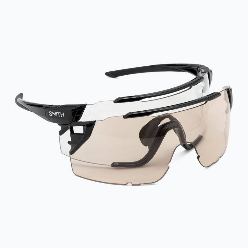 Okulary przeciwsłoneczne Smith Attack MAG MTB black/photochromic clear to grey/low light amber