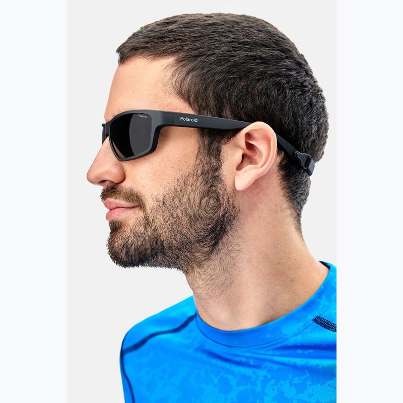 Okulary przeciwsłoneczne Polaroid PLD 7037/S matte black/grey polarized 10