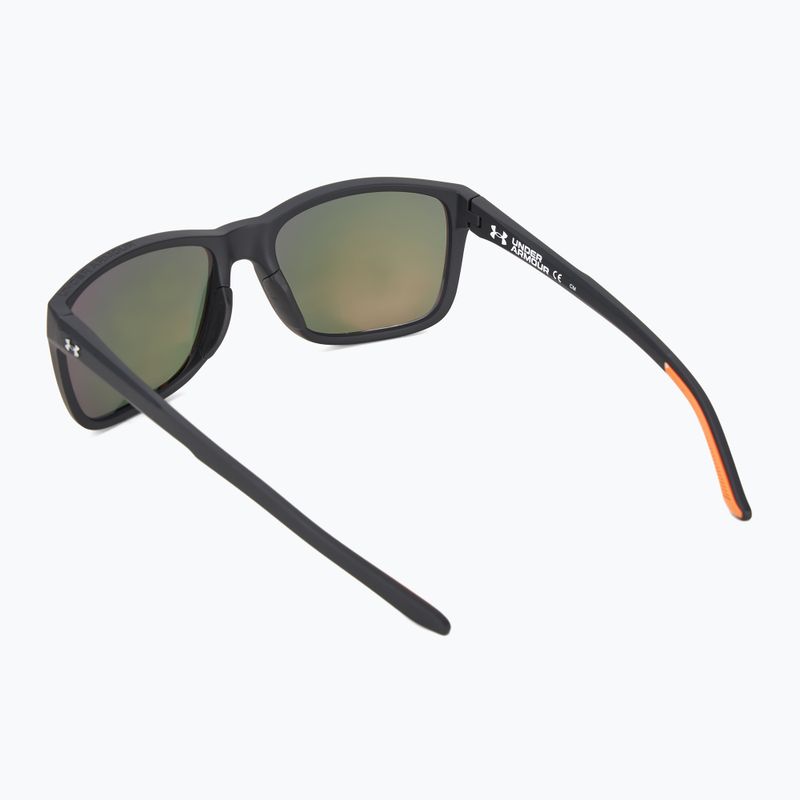Okulary przeciwsłoneczne męskie Under Armour 0005/S S3 matte black gold/red multilayer 2