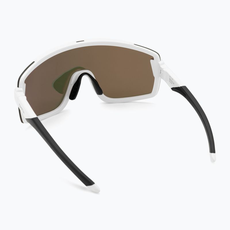 Okulary przeciwsłoneczne Smith Wildcat white silver/chromapop red mirror/clear 3