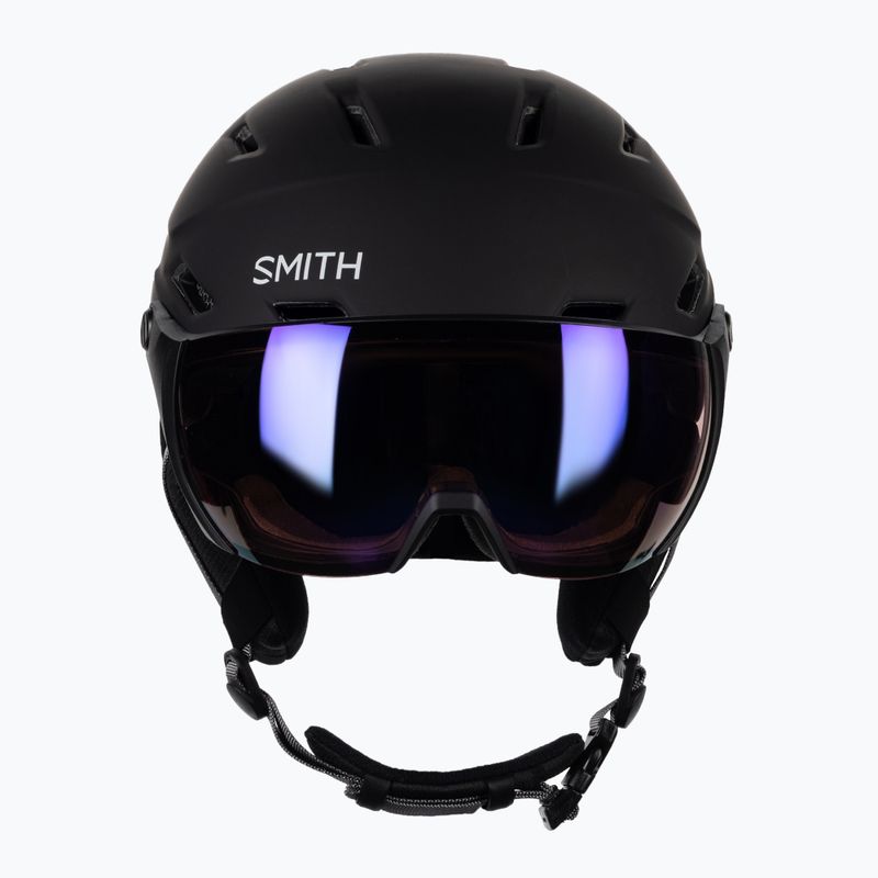 Kask narciarski Smith Survey matte black/chromapop photo rose flash 2