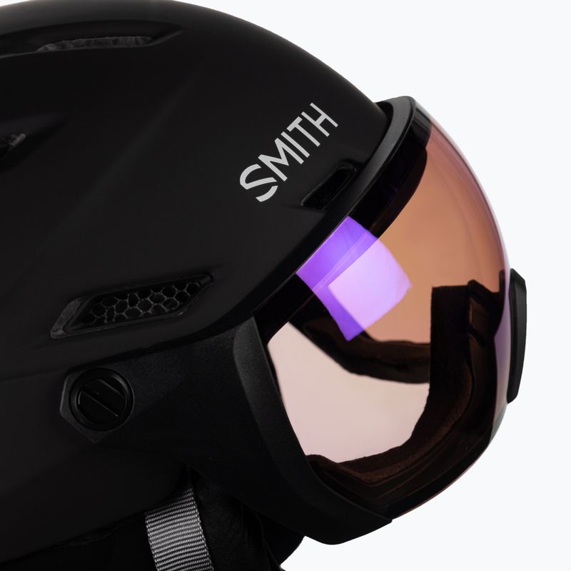 Kask narciarski Smith Survey matte black/rose flash 6