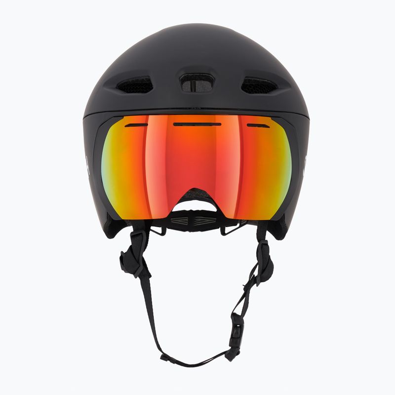 Kask rowerowy Smith Jetstream TT matte black/chromapop red mirror/clear 2