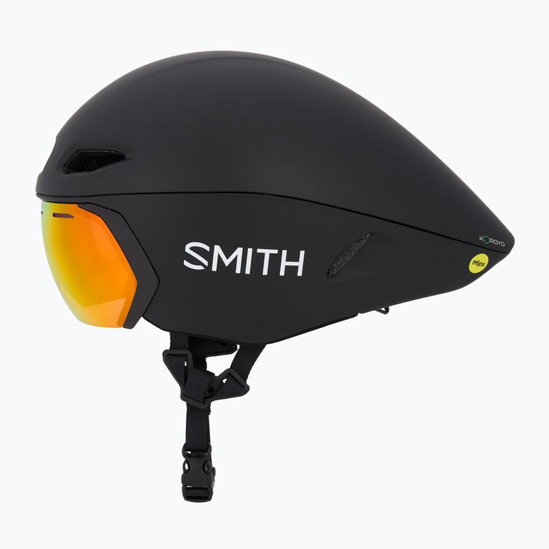 Kask rowerowy Smith Jetstream TT matte black/chromapop red mirror/clear 3