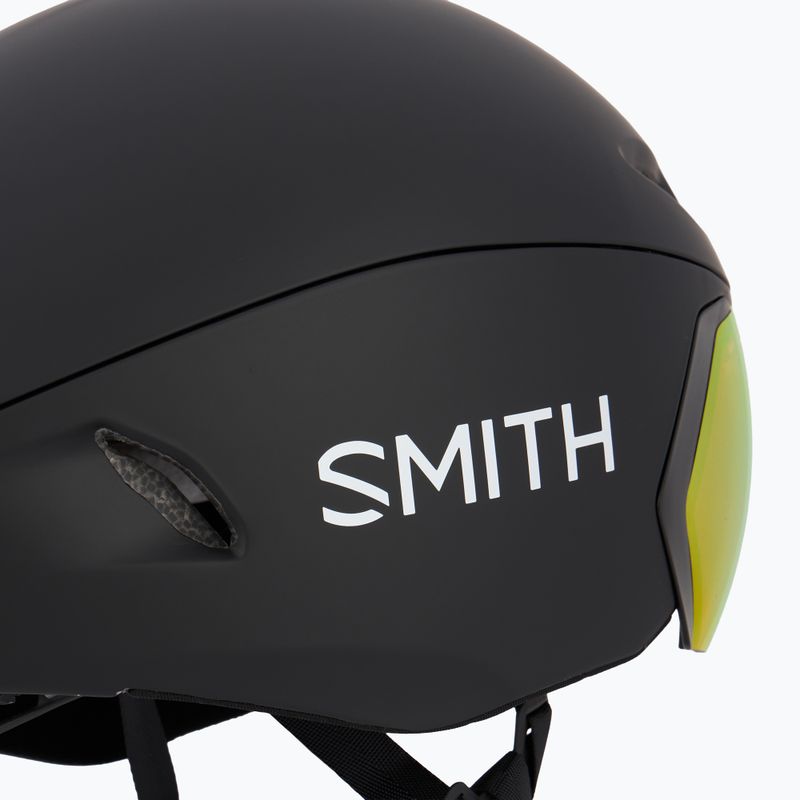 Kask rowerowy Smith Jetstream TT matte black/chromapop red mirror/clear 8