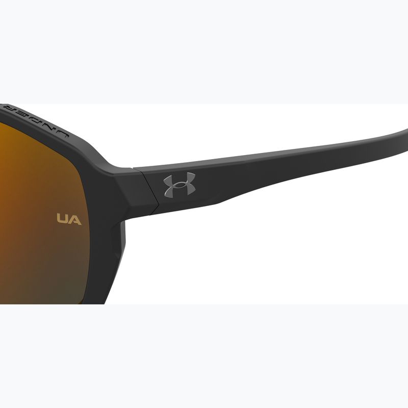 Okulary przeciwsłoneczne męskie Under Armour Gameday/G S3 matte black/orange multilayer oleophobic 7