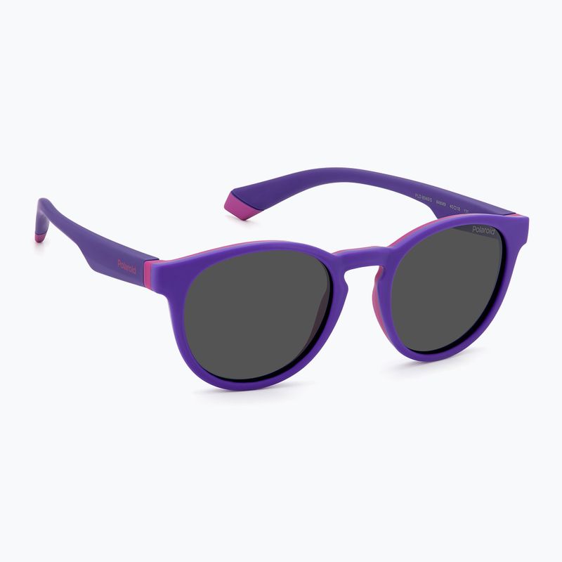 Okulary przeciwsłoneczne dziecięce Polaroid PLD 8048/S lilac violet/grey polarized