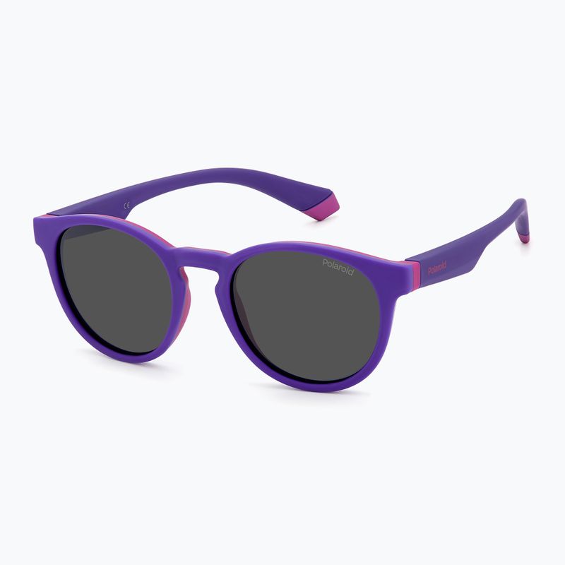 Okulary przeciwsłoneczne dziecięce Polaroid PLD 8048/S lilac violet/grey polarized 2