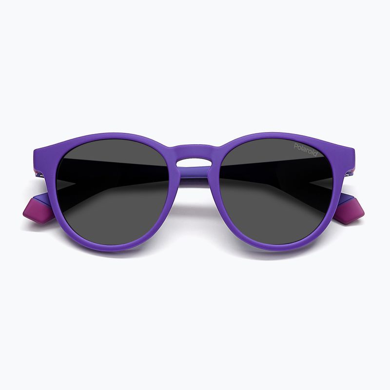 Okulary przeciwsłoneczne dziecięce Polaroid PLD 8048/S lilac violet/grey polarized 4