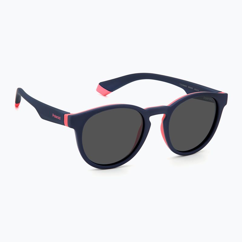 Okulary przeciwsłoneczne dziecięce Polaroid PLD 8048/S blue pink/grey polarized