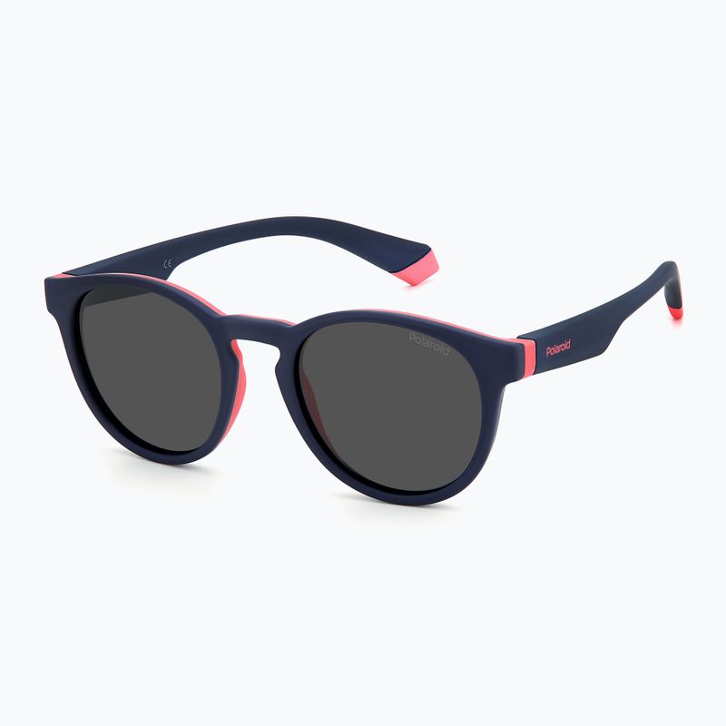 Okulary przeciwsłoneczne dziecięce Polaroid PLD 8048/S blue pink/grey polarized 2