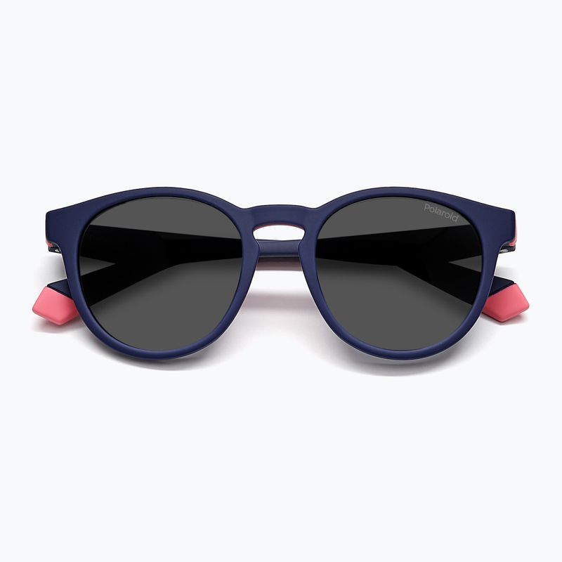 Okulary przeciwsłoneczne dziecięce Polaroid PLD 8048/S blue pink/grey polarized 4
