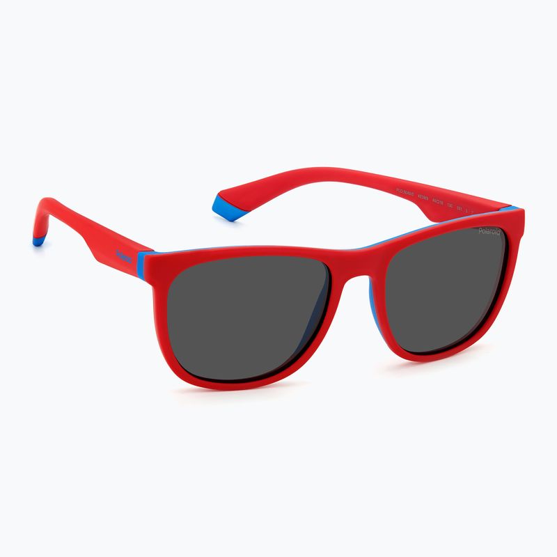Okulary przeciwsłoneczne dziecięce Polaroid PLD 8049/S red blue/grey polarized
