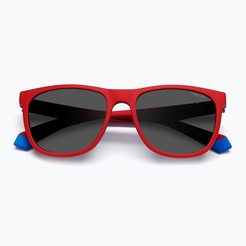 Okulary przeciwsłoneczne dziecięce Polaroid PLD 8049/S red blue/grey polarized 4