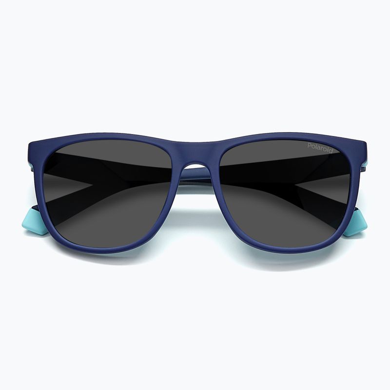 Okulary przeciwsłoneczne dziecięce Polaroid PLD 8049/S blue azure/grey polarized 4