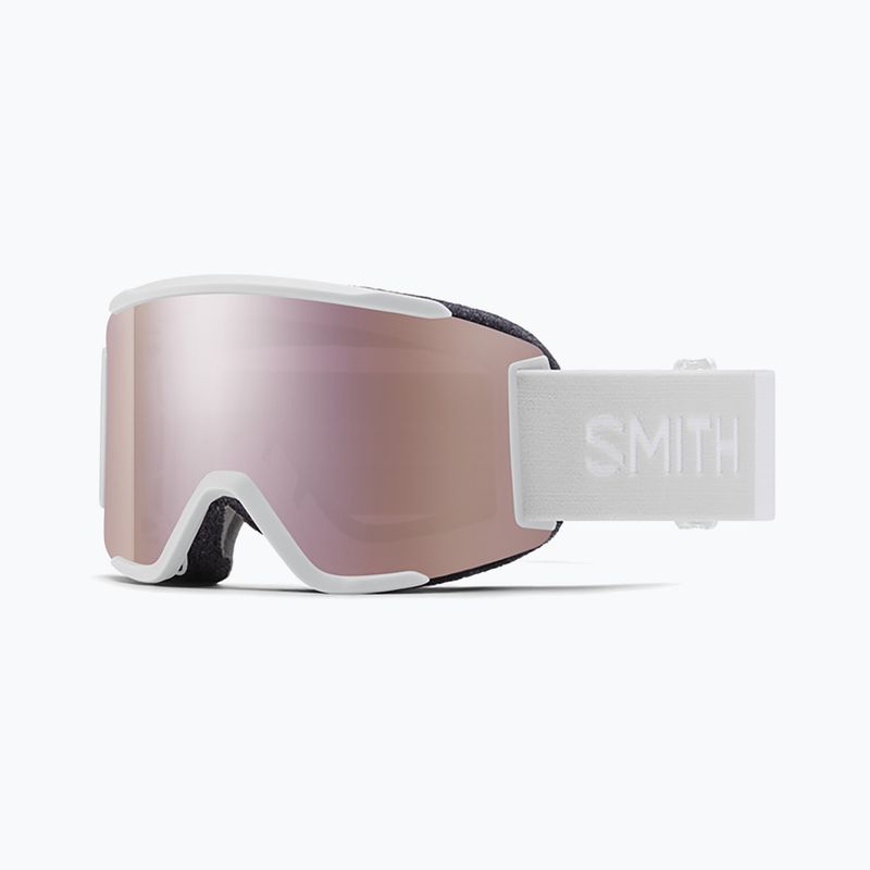 Gogle narciarskie Smith Squad S white vapor/chromapop everyday rose gold mirror 7