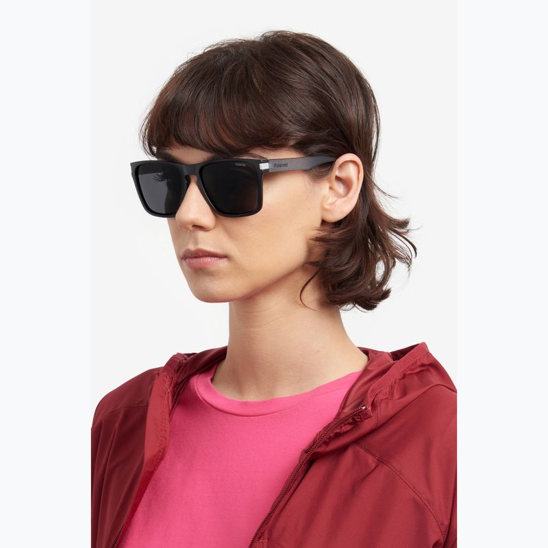 Okulary przeciwsłoneczne Polaroid PLD 2139/S matte black grey/grey polarized 7