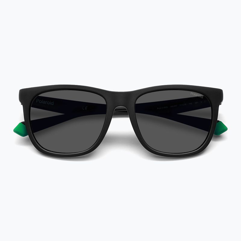 Okulary przeciwsłoneczne Polaroid PLD 2140/S matte black green/grey polarized 3