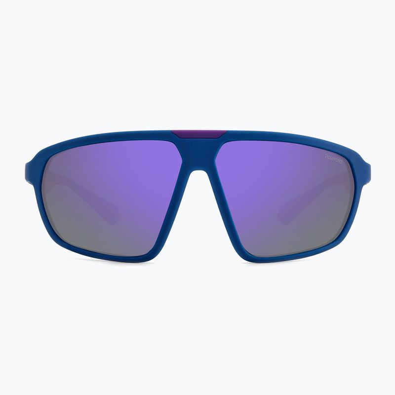 Okulary przeciwsłoneczne Polaroid PLD 2142/S semi matt blue violet azure/violet mirror polarized 3
