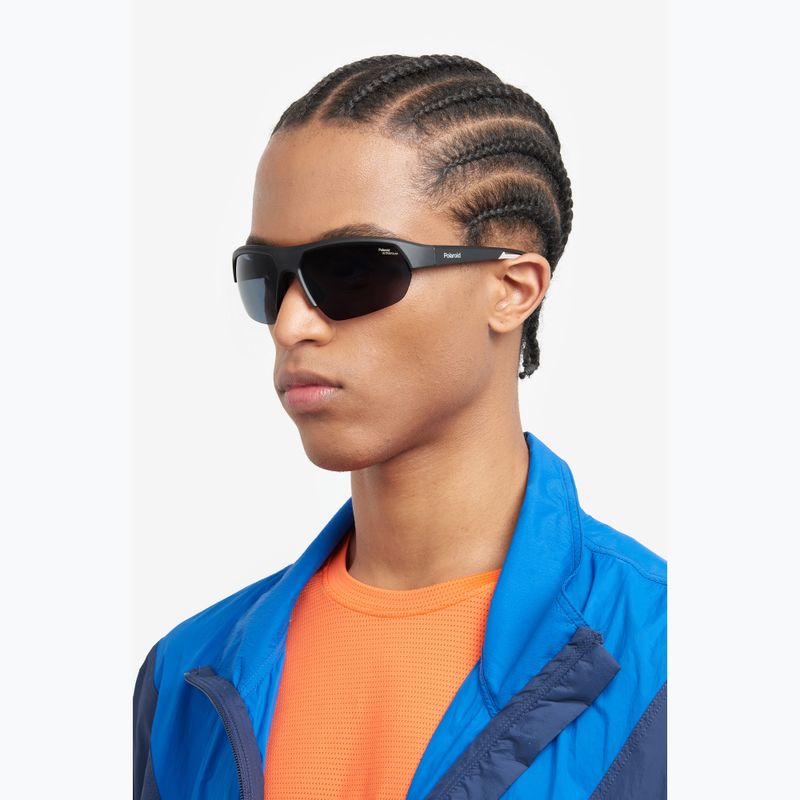 Okulary przeciwsłoneczne Polaroid PLD 7048/S matte black/grey polarized high contrast 7