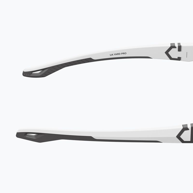 Okulary przeciwsłoneczne męskie Under Armour Yard Pro matte white/orange multilayer oleophobic 8