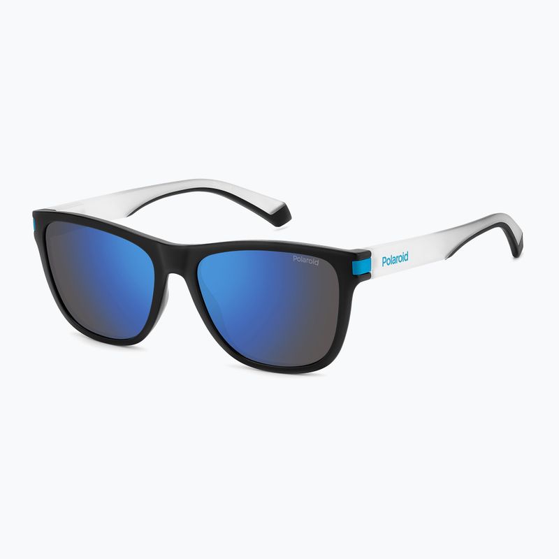 Okulary przeciwsłoneczne Polaroid PLD 2138/S matte black blue/blue mirror polarized 2