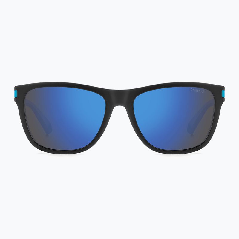 Okulary przeciwsłoneczne Polaroid PLD 2138/S matte black blue/blue mirror polarized 3