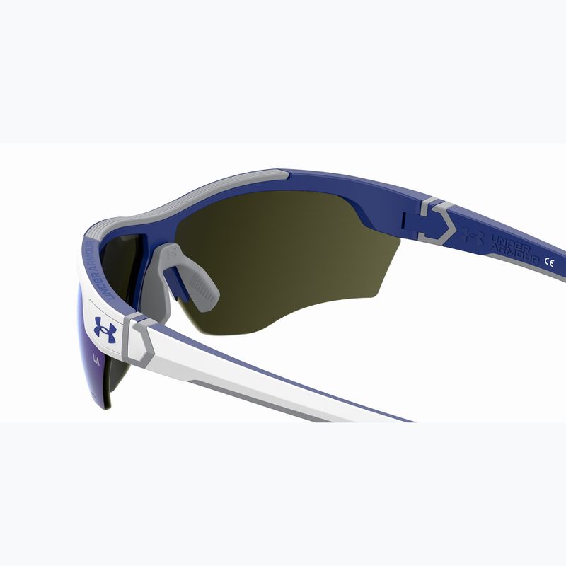 Okulary przeciwsłoneczne Under Armour Yard Dual S3 matte white blue/blue multilayer oleophobic 6