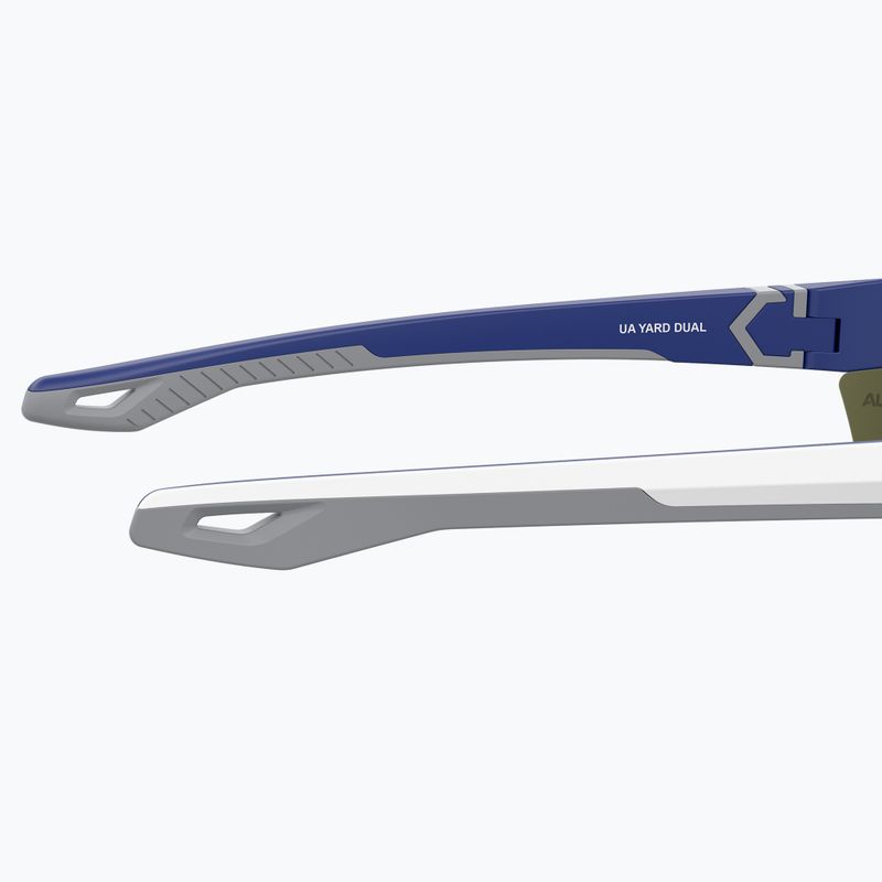 Okulary przeciwsłoneczne Under Armour Yard Dual S3 matte white blue/blue multilayer oleophobic 8