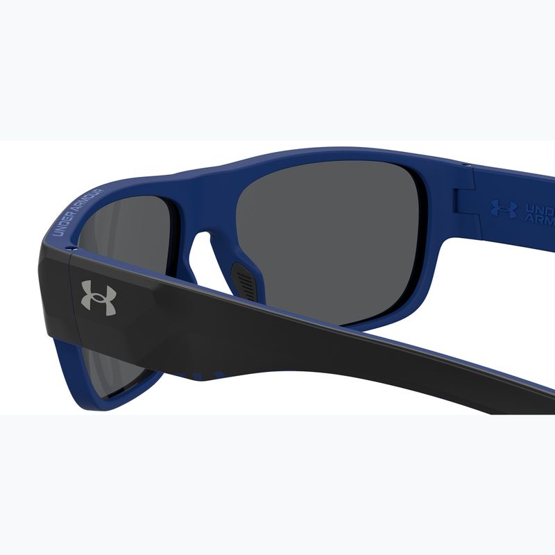 Okulary przeciwsłoneczne męskie Under Armour Scorcher matte black blue/blu sky mirror 6