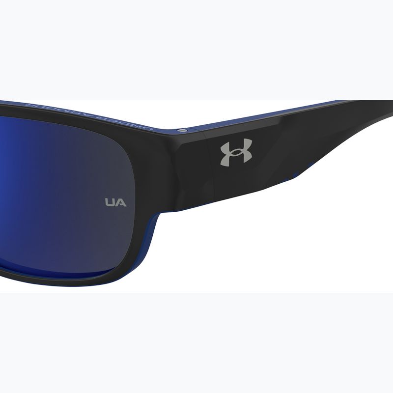 Okulary przeciwsłoneczne męskie Under Armour Scorcher matte black blue/blu sky mirror 7